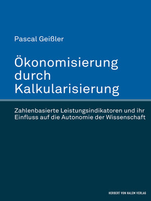 cover image of Ökonomisierung durch Kalkularisierung